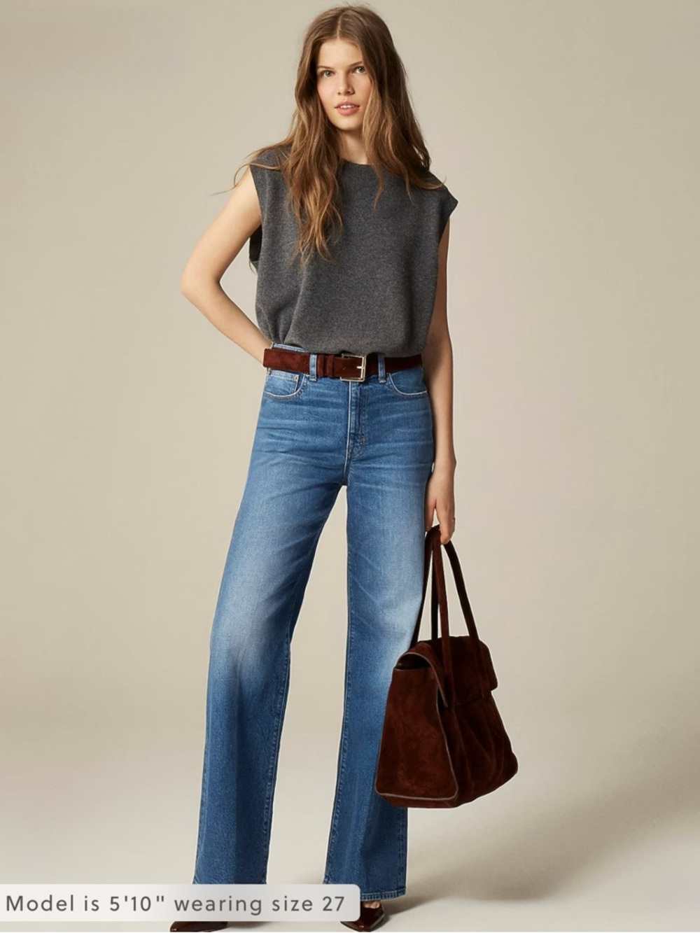 NWT J. Crew Denim Trouser Jean Charlotte Wash Blue